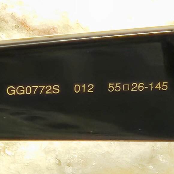 RARE HOLLYWOOD FOREVER GUCCI BLACK CRYSTAL ITALY GEOMETRIC OVERSIZED SUNGLASSES - Picture 6 of 8